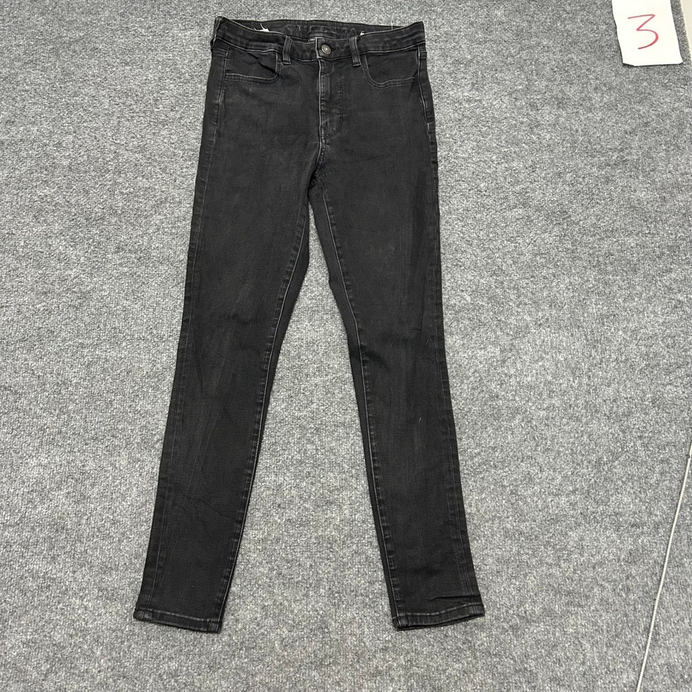 American Eagle Jeans Womens Size 6 Black Dream Jean High Waisted Skinny Stretch